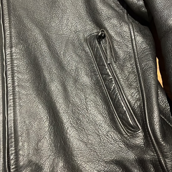 Harley Davidson Mens Leather Coat Large - Picture 5 of 15